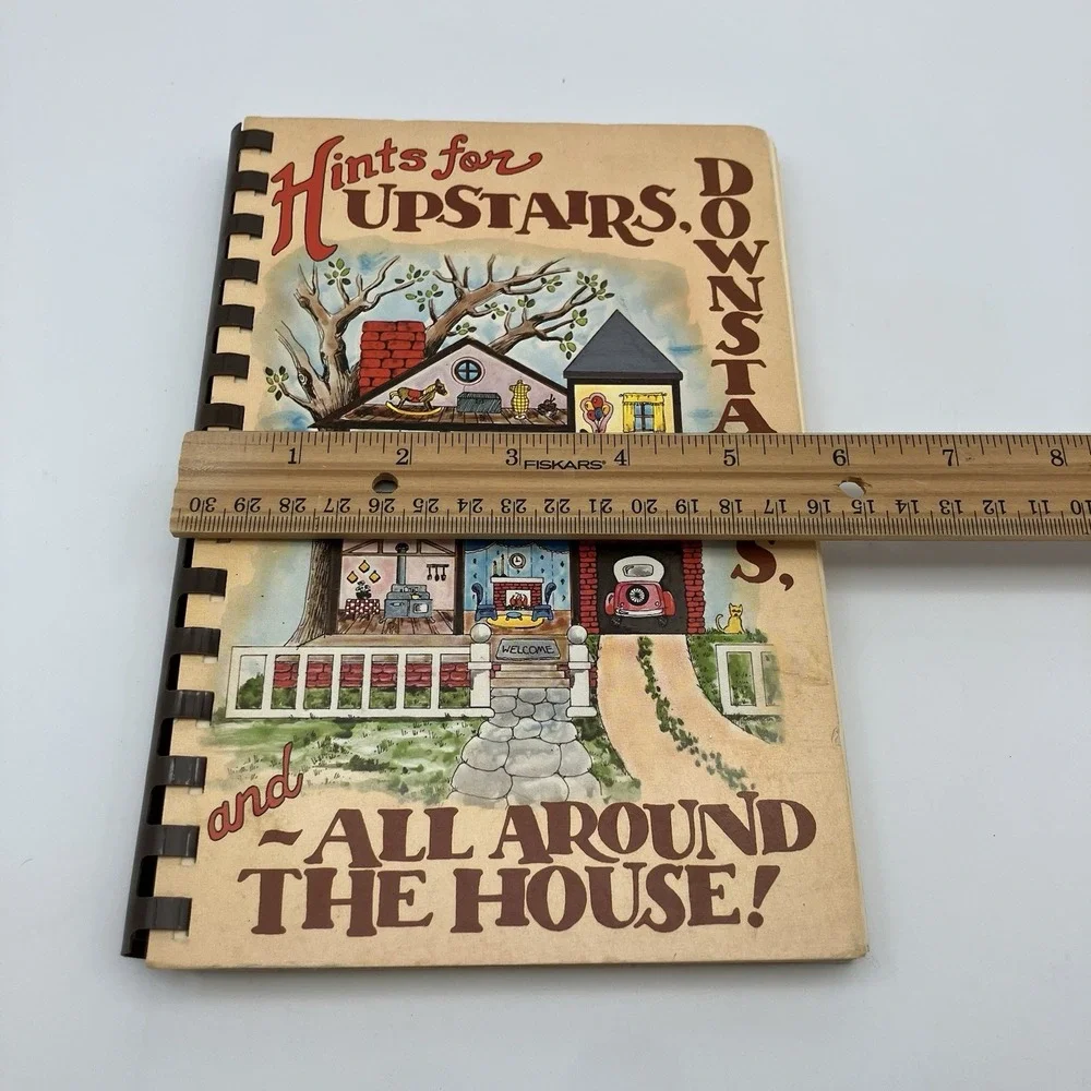 Vtg Hints for Upstairs Downstairs and All Around The House Carol Rees Homemaking